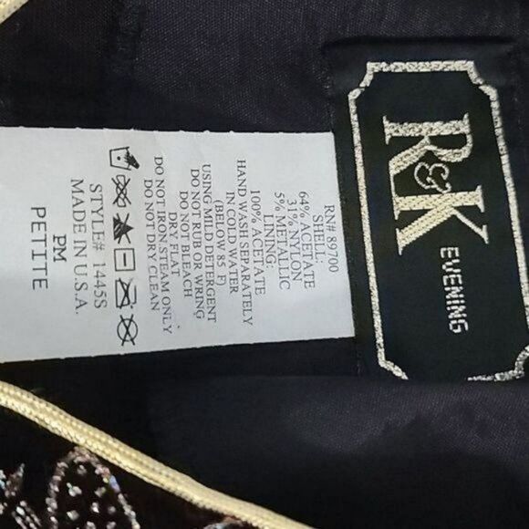 Vintage Dark Romantic Goth Purple Filigree Jacket Gold Trim - Picture 6 of 14